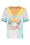 Casablanca Floral Printed Tie Dye T-shirt