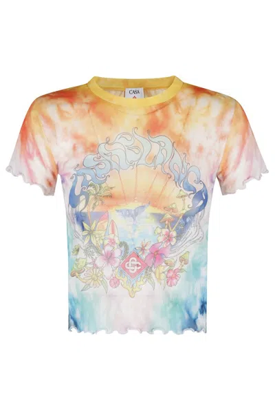 Casablanca Lettuce Surf Trip Tie Dye T-shirt In Multicolor