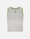 Casablanca White Pima Cotton Tank Top
