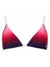 Casablanca Triangle Cups Bra Gradient Design Straps In Pink