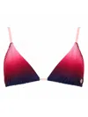 Casablanca Triangle Cups Bra Gradient Design Straps In Pink