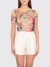 Casablanca Multicolor Stretch Mesh Print T-shirt