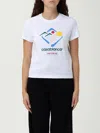 Casablanca Montagne Sportif Cropped T-shirt In White