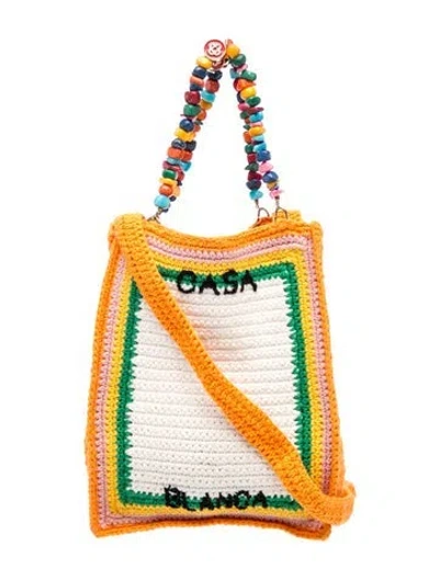 Pre-owned Casablanca Top Handle Bag In Orange