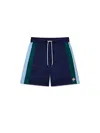 Casablanca Pleated Nylon Sports Shorts In Blue