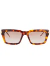Casablanca 'the Square Metope' Sunglasses In Brown