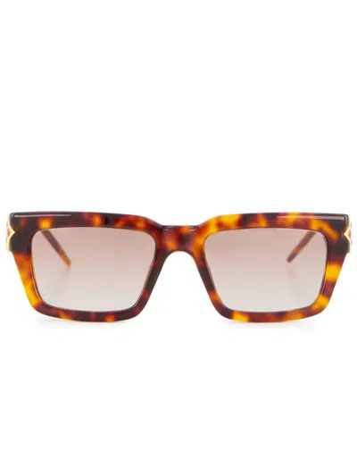 Casablanca Square-frame Sunglasses In Brown