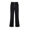 Casablanca Black Pants With All-over Embossed Monogram And Drawstring Waist In Black