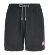 Casablanca Towelling Monogram Shorts In Black