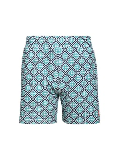 Casablanca Monogram Towelling Shorts In Blue