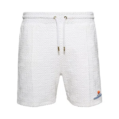 Pre-owned Casablanca Towelling Shorts 'bright White' | Men's Size M