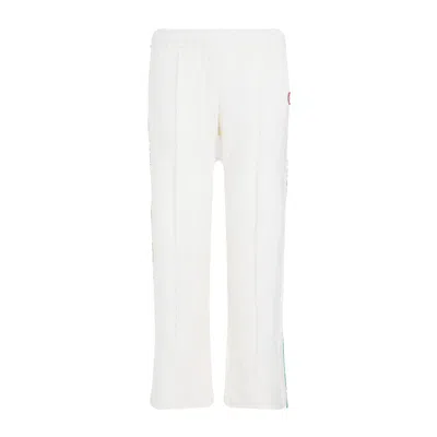 Casablanca Towelling Track White Organic Cotton Pants