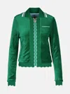 Casablanca Cotton Blend Sweatshirt Side Pockets In Green