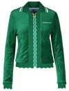 Casablanca Cotton Blend Sweatshirt Side Pockets In Green