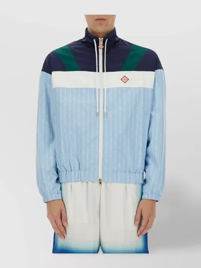 CASABLANCA TRACK JACKET LAUREL PINSTRIPE