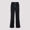Casablanca Black Pants With All-over Embossed Monogram And Drawstring Waist In Black