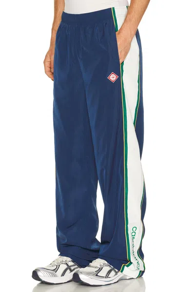 Casablanca Poly Tafferta Track Pants In Black