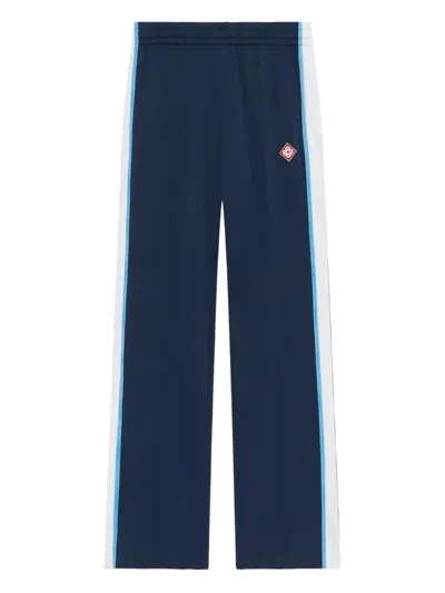 Casablanca Men Trackpants With Side Stripes In Blue