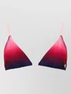 Casablanca Gradient-effect Bikini Top In Red