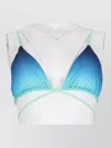 Casablanca Triangle Cups Gradient Bra Adjustable Straps In Blue