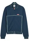 Casablanca Tricot Logo Jersey Track Jacket In Blue