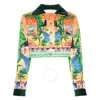 Casablanca Corduroy-collar Quilted Crop Jacket