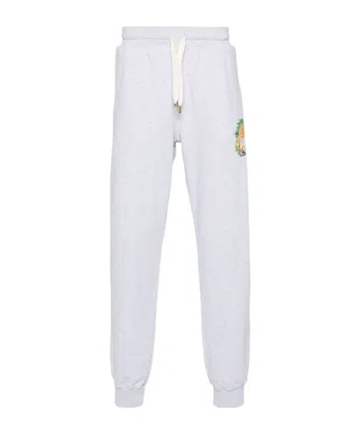 Casablanca Triomphe D'orange Organic-cotton Track Pants In White