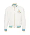 Casablanca Casa Way Viscose Blend Bomber Jacket In White