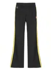 Casablanca Wide Leg Trousers Featuring Metallic Front In Black