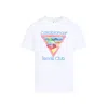 Casablanca Cotton Crew Neck T-shirt With Graphic Print In White