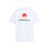 Casablanca White Crewneck T-shirt With Logo On The Front
