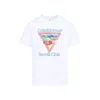 Casablanca Cotton Crew Neck T-shirt With Graphic Print In White