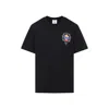Casablanca Casa Way Mountain Printed Organic Cotton-jersey T-shirt In Black