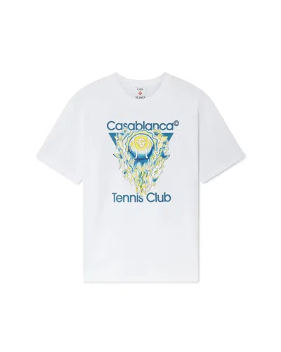 Casablanca Tshirt Bright White Jersey