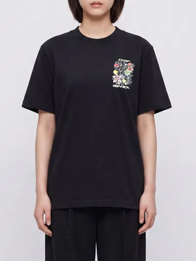 Casablanca Tie-dye Smiley-print T-shirt In Black