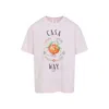 Casablanca Pale Pink Casa Way Orange Mascot T-shirt In Neutral
