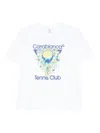Casablanca Tennis Club Icon Short Sleeve T-shirt In White
