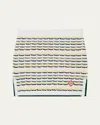 Casablanca Wool Skirt With Ribbed Hem And Side Vents In Multi