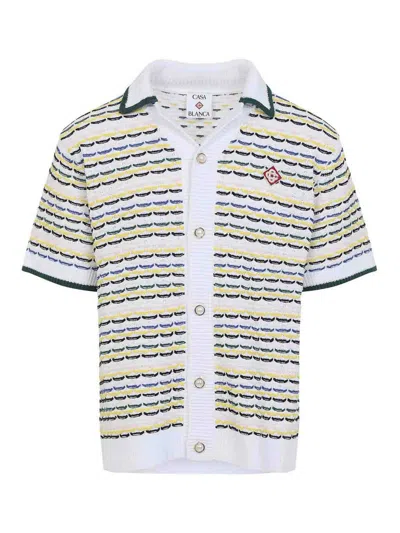 CASABLANCA TUCK STITCH SHIRT