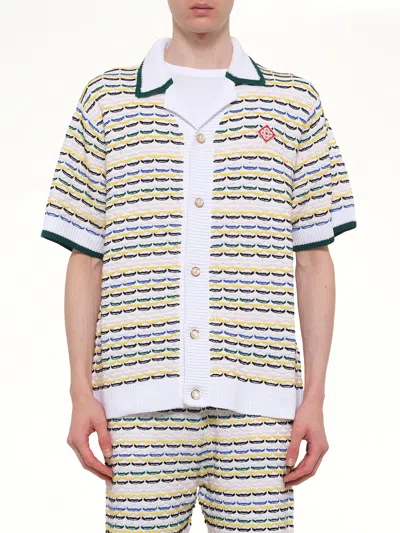 CASABLANCA TUCK STITCH SHIRT