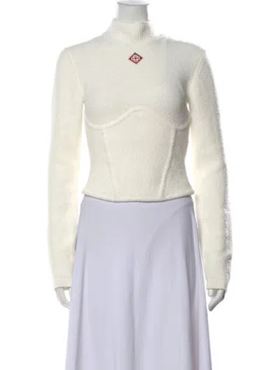 Pre-owned Casablanca Turtleneck Sweater W/ Tags In Neutrals