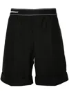 Casablanca Twill-weave Tailored Shorts In Black