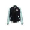 Casablanca Quilted Colour-block Satin Track Jacket In Blue