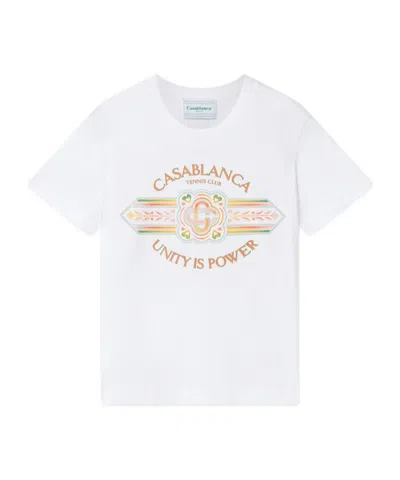 Casablanca Unity Is Power T-shirt In White