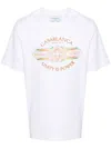 Casablanca Men's Camiseta Unity Is Power Top In White
