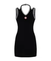 Casablanca Hippie Style Tennis Dress In Black