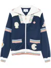 Casablanca Zip Sweatshirt. In Blue