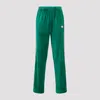 Casablanca Logo Embroidered Velvet Jogging Pants In Green