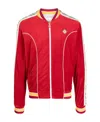 Casablanca Velour Tracksuit Jacket In Red