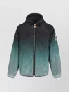 Casablanca Gradient Hooded Jacket With Distinctive Patch In Blue